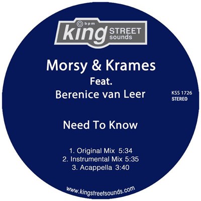 Morsy & Krames Feat. Berenice van Leer - Need To Know download mp3 flac