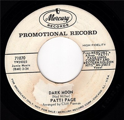 Patti Page, The Mike Stewart Singers - Dark Moon / Broken Heart And A Pillow Filled With Tears download mp3 flac