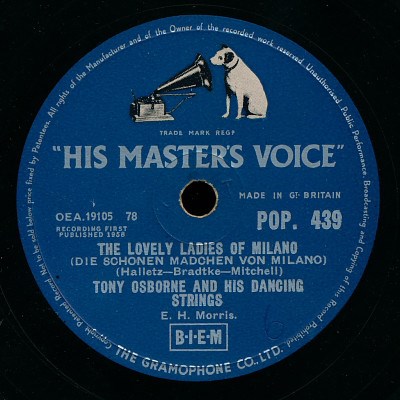 Tony Osborne And His Dancing Band - The Lovely Ladies Of Milano / The Lights Of Lisbon download mp3 flac