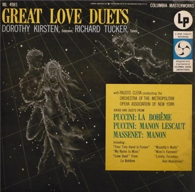 Dorothy Kristen, Richard Tucker , Fausto Cleva Conducting The Orchestra Of The Metropolitan Opera Association Of New York - Great Love Duets download mp3 flac