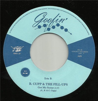 B. Cupp & The Fill-Ups - Rock My Little Baby / Get Me Some download mp3 flac