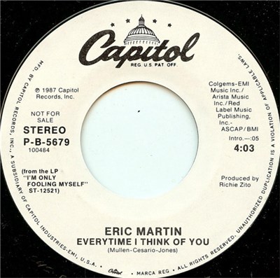 Eric Martin - Everytime I Think Of You download mp3 flac