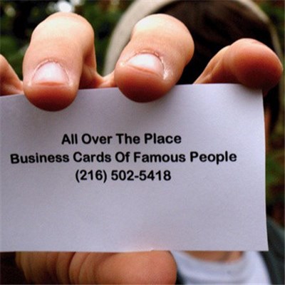 All Over The Place - Business Cards Of Famous People download mp3 flac