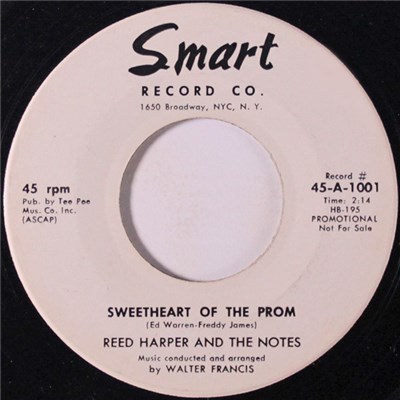 Reed Harper And The Notes - Sweetheart Of The Prom / I Miss You So download mp3 flac