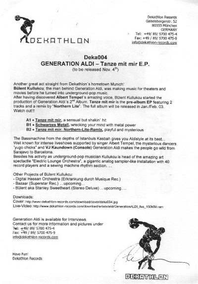Generation Aldi - Tanze Mit Mir download mp3 flac
