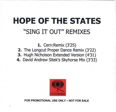 Hope Of The States - Sing It Out - Remixes download mp3 flac
