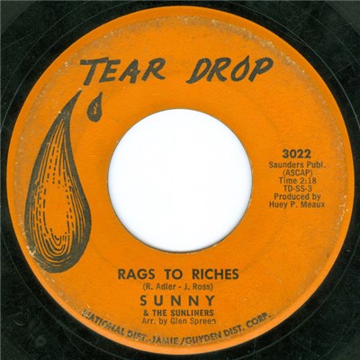 Sunny & The Sunliners - Rags To Riches / Not Even Judgement Day download mp3 flac