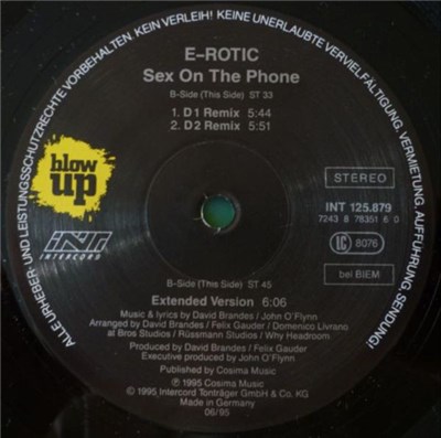 E-Rotic - Sex On The Phone download mp3 flac