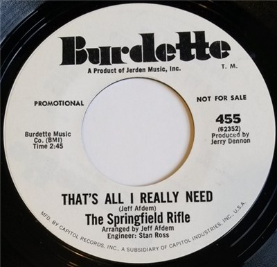 The Springfield Rifle - That's All I Really Need download mp3 flac