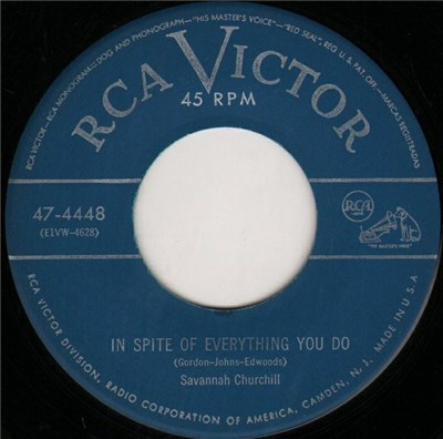 Savannah Churchill - In Spite Of Everything You Do / Don't Grieve, Don't Sorrow Don't Cry download mp3 flac
