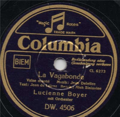 Lucienne Boyer - La Vagabonde / Pour Toi download mp3 flac