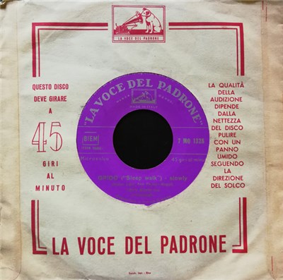 Tony Renis Con I Discoboli - Grido ("Sleep Walk") / La Tua Mano download mp3 flac
