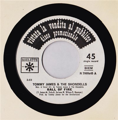 Tommy James & The Shondells / Rico Lanza - Ball Of Fire / Che Cos'È Una Serenata download mp3 flac