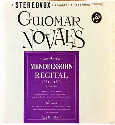 Guiomar Novaes - A Mendelssohn Recital download mp3 flac