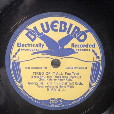 George Hall And His Hotel Taft Orch. - Tired Of It All / Let's Fall In Love download mp3 flac