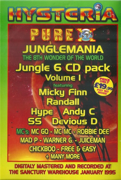 Various - Hysteria & Pure X Junglemania - The 8th Wonder Of The World (Volume 1) download mp3 flac