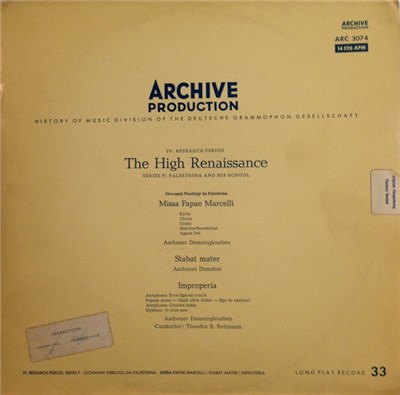 Giovanni Pierluigi da Palestrina / Aachener Domchor, Aachener Domsingknaben Conductor: Theodor B. Rehmann - Missa Papae Marcelli / Stabat Mater / Improperia download mp3 flac