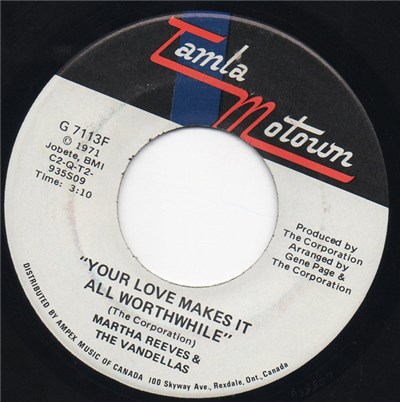 Martha Reeves & The Vandellas - In And Out Of My Life / Your Love Makes It All Worthwhile download mp3 flac