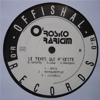 O'Rosko Raricim - Le Temps Qui Me Reste / Misanthrope download mp3 flac