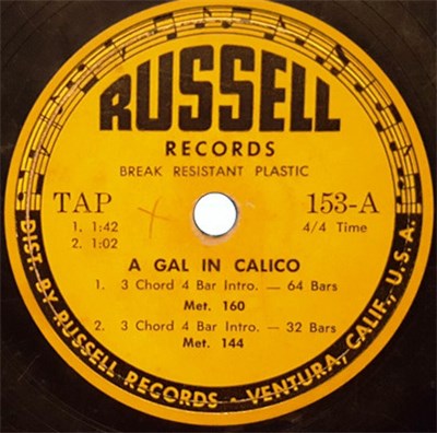 Unknown Artist - A Gal In Calico / Buttons And Bows download mp3 flac