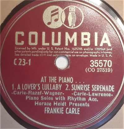 Frankie Carle And His Sunrise Serenaders - At The Piano ... download mp3 flac