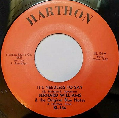 Bernard Williams & The Original Blue Notes - It's Needless To Say download mp3 flac