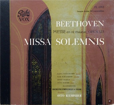Beethoven - Orchestre Symphonique De Vienne, Otto Klemperer - Messe En Ré Majeur, Opus 123 - Missa Solemnis download mp3 flac