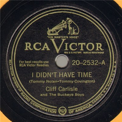Cliff Carlisle And The Buckeye Boys - I Didn' Have Time / You Couldn't Be True If You Tried download mp3 flac