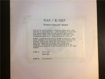 Nas - Street Dreams (K-Def Remix) download mp3 flac