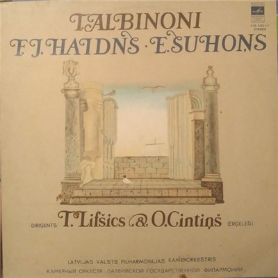 T. Albinoni, F. J. Haidns, E. Suchoņs - Latvijas Valsts Filharmonijas Kamerorķestris , Diriģents T. Lifšics , Ērģeles O. Cintiņš - Adagio Sol Minorā / Koncerts Ērģelēm Un Orķestrim Fa Mažorā / Simfoniska Fantāzija Par Tēmu Bach Ērģelēm, Stīgu Orķestrim Un download mp3 flac