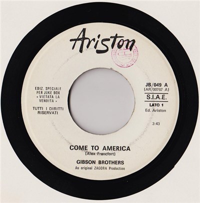 Gibson Brothers / Anselmo Genovese - Come To America / Comunque Sia download mp3 flac