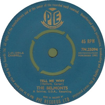 The Belmonts - Tell Me Why download mp3 flac