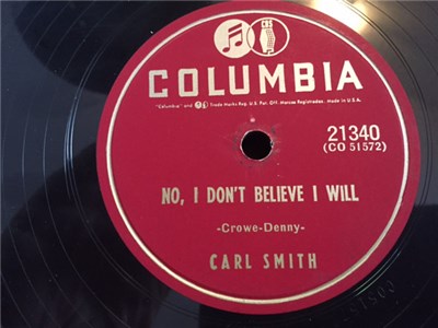 Carl Smith - No, I Don't Believe I Will / Kisses Don't Lie download mp3 flac