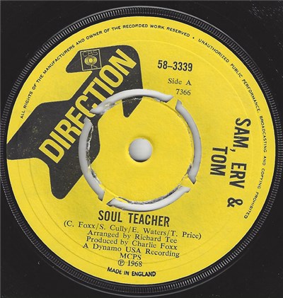 Sam, Erv & Tom - Soul Teacher / Hard To Get download mp3 flac