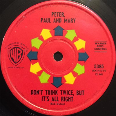 Peter, Paul & Mary - Don't Think Twice, But It's All Right download mp3 flac