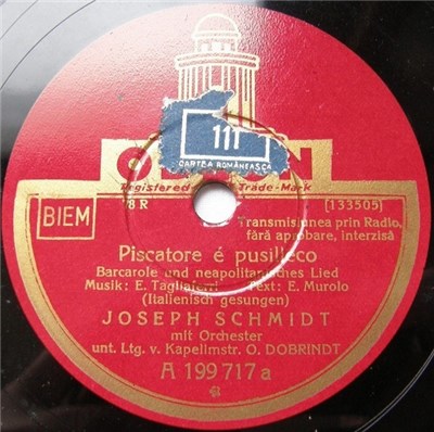 Joseph Schmidt - Piscatore É Pusilleco / Nun Me Sceta download mp3 flac