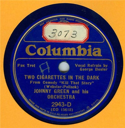 Johnny Green And His Orchestra - Two Cigarettes In The Dark / The Fortune Teller download mp3 flac