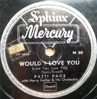 Patti Page - Would I Love You / Sentimental Music download mp3 flac