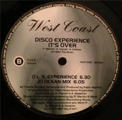 Disco Experience - It's Over download mp3 flac