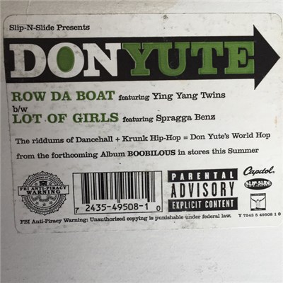 Don Yute - Row Da Boat download mp3 flac