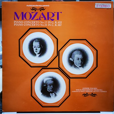Mozart, Andor Foldes, Berlin Philharmonic Orchestra, Fritz Lehmann, Paul Schmitz - Piano Concerto No. 17 In G, K. 453, Piano Concerto No. 21 In C, K. 467 download mp3 flac