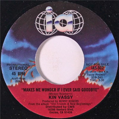 Kin Vassy - Makes Me Wonder If I Ever Said Goodbye download mp3 flac