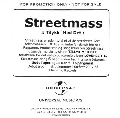 Streetmass - Tilykk' Med Det download mp3 flac
