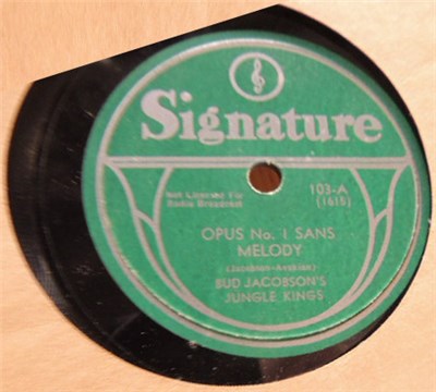 Bud Jacobson's Jungle Kings - Opus No. 1, Sans Melody / I Can't Believe download mp3 flac