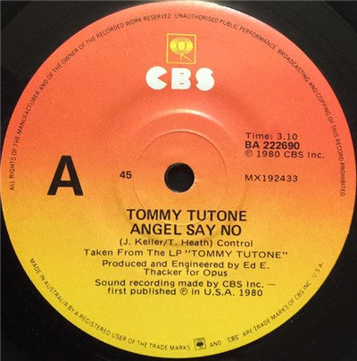 Tommy Tutone - Angel Say No / The Blame download mp3 flac