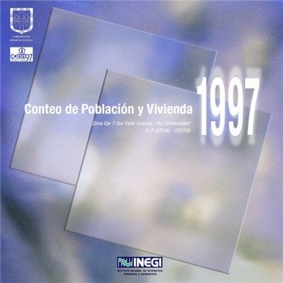 INEGI - Conteo de Población y Vivienda 1997 Zona Eje 7 Sur Félix Cuevas - Av. Universidad (C.P. 03100 - 03310) download mp3 flac