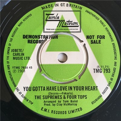 The Supremes & Four Tops - You Gotta Have Love In Your Heart / I'm Glad About It download mp3 flac