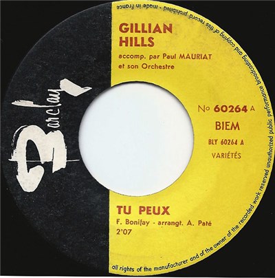 Gillian Hills - Tu Peux / Un Petit Baiser download mp3 flac