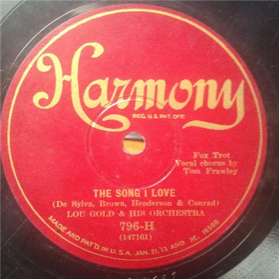 Lou Gold & His Orchestra / Ed Blossom And His New Englanders - The Song I Love / My Tonia download mp3 flac