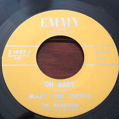 Mary Lou Zuetta And The Velveteens - Oh Baby / Come Back download mp3 flac